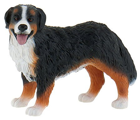Bullyland 65449 - Spielfigur Berner Sennenhund, ca. 6,8 cm große Tierfigur, detailgetreu, PVC-frei, ideal als kleines Geschenk für Kinder ab 3 Jahren
