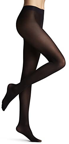 FALKE Damen Strumpfhose Matt Deluxe 30 DEN W Ti transparent einfarbig 1 Stück, Schwarz Black 3009, M