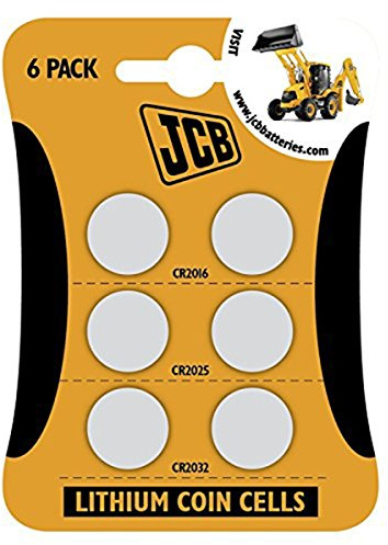 S4901 JCB Lithium Coin Cell Mix Batteries - Pack of 6