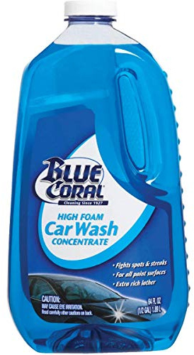Blue Coral WC107G High Foam Car Wash Concentrate, 64 oz.