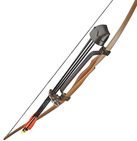 elToro Traditioneller Anbauköcher aus Leder für Lang- und Recurvebögen (Größe L)