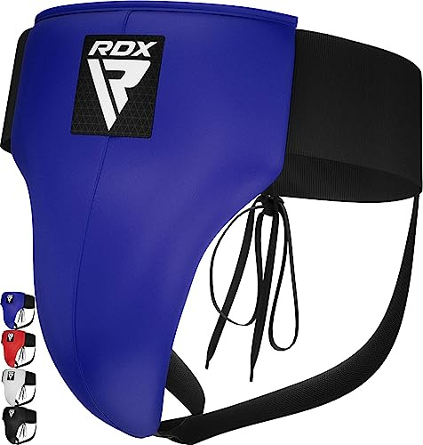 RDX Groin Guard for Boxing, Muay Thai, Kickboxing and MMA Fighting, Maya Hide Leather Abdo Gear for Martial Arts BJJ Training, Jockstrap Abdominal Protector for Karate and Taekwondo, Boys Youth