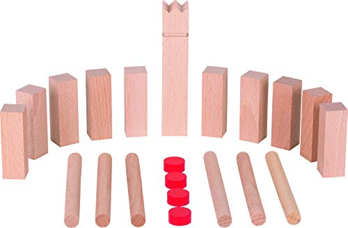 Goki Wooden Mini Kubb Viking Chess