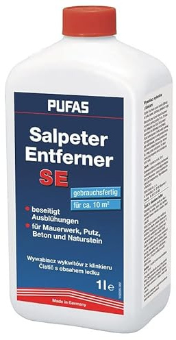 Pufas Salpeterentferner 1 Liter - gegen Ausblühung auf Putz, Beton Ziegel, Naturstein, Klinker