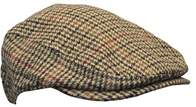 Walker & Hawkes - unisex lantlig ull platt keps