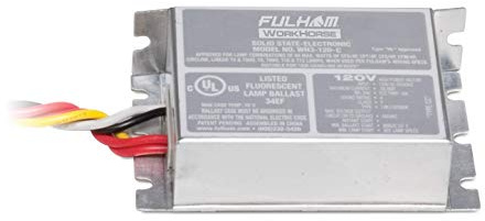 Fulham Lighting WH3-120-C Workhorse 3 Versatile Fluorescent Lamp Ballast, Silver 120V