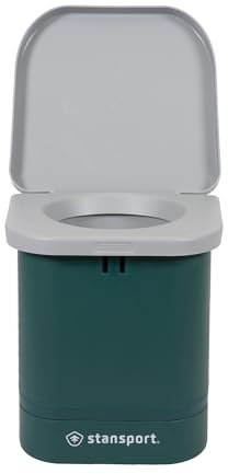 StanSport Portable Toilet Easy-Go Campingtoilette, Mehrfarbig, L W x 14 H