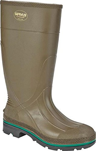 Servus MAX 15 PVC Chemical-Resistant Soft Toe Men's Work Boots, Olive, Green & Brown (75120), Size 15