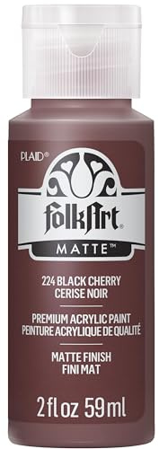 FolkArt Acrylic Paint in Assorted Colors (2 Ounce), 224 Black Cherry