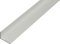 Alberts 473723 Winkelprofil | Aluminium, silberfarbig eloxiert | 1000 x 20 x 10 mm
