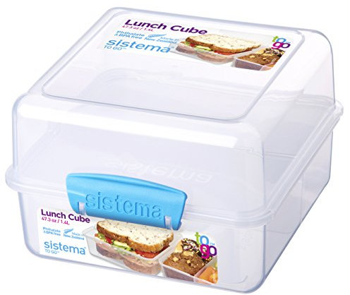 Sistema Lunch Box pp to go 3 Places 1,4, Assorted Colors, 21731ZS