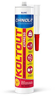 CYANOLIT 33300149 Express Blanc Cartouche Colle de fixation, Blanc