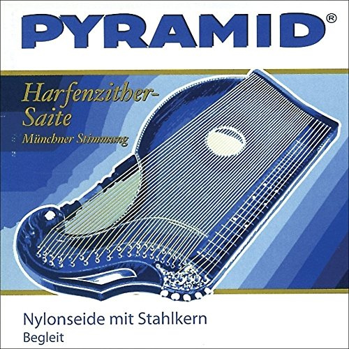Pyramid Zither-Saiten Nylonseide mit Stahlkern. Harfen-/Luftresonanz-Zither F 25. 612.125