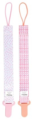 Nuby Infant's 2-Pack Pacifinder Pacifier Clips, Colors May Vary