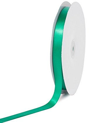 Creative Ideas Solid Satin Ribbon, 5/8-Inch by 100 Yard, Emerald Green, Solid