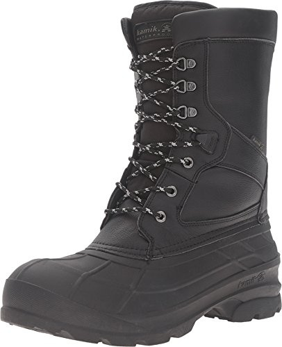 Kamik Nationpro - Stivali da Neve Uomo, (Black-Noir), 42 EU