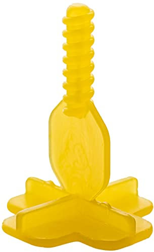 Brunoplast NIVIFIX Lot de 250 joints croisés jaunes - Système de nivellement de carrelage - Joint de 2 mm - Entretoises de 2 mm - Pour la pose de carreaux muraux et de sol - Aide à la pose de carreaux