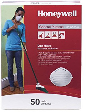 Honeywell Nuisance Disposable Dust Mask, Box of 50 (RWS-54001)