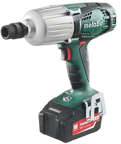 Metabo Akku-Schlagschrauber SSW 18 LTX 600 (602198650) 18V 2x Li-Ion; Ladegerät ASC 55; metaBOX 145 L, Art des Akkupacks: Li-Ion , Akkuspannung: 18 V, Akkukapazität: 2 x 5.2 Ah