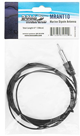 BOSS Audio Systems MRANT10 Weatherproof Marine Dipole Hideaway Antenna,Black