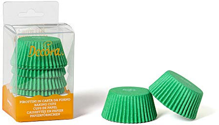Decora 0339673 Muffinförmchen, Papier-Ofen, grün, 75 Einheiten, 30 x 5 x 3.2 cm
