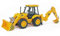 bruder 02428 - JCB 4CX Baggerlader - 1:16 Frontschaufel Heckbagger Baustelle Baufahrzeug Baumaschine Spielzeug Radlader