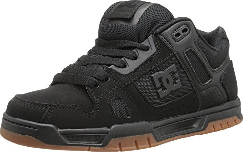 DC Shoes Stag Zapatillas de Estar por casa, Hombre, Multicolor (Black/Gum), 46 EU
