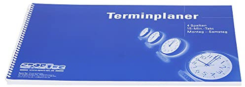 Sport-Tec Terminplaner Organizer Terminbuch für Praxis & Therapie 4 Spalten