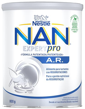 Nestlé NAN A.R. Alimento en polvo para lactantes con regurgitaciones, bote de 800g