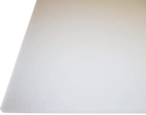 B&T Metall PMMA Verre acrylique opale blanc lisse 2 mm d'épaisseur Verre dépoli Transmittance de la lumière 78 % résistant aux UV Film des deux côtés à la découpe Dimensions 30 x 30 cm (300 x 300 mm)