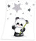 Herding Fynn Couverture Bébé, Petit Panda, 75 x 100 cm, Microfibre Polaire, Blanc