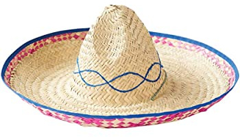 Rubies Embroiderd Straw Sombrero for Adults, Unisex No Size