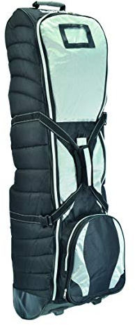 Longridge Tour Deluxe Roller Copertina da viaggio per il golf, Nero/Argento