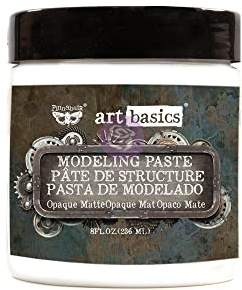 Prima Marketing Finnabair Art Basics Modeling Paste 8 Oz-Opaque Matte