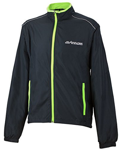 Airtracks Herren Fahrradjacke Laufjacke Abnehmbaren Ärmeln Radjacke Weste Laufweste Pro Air Winddicht Wasserabweisend Atmungsaktiv Reflektierend Xs S M L XL XXL XXXL XXXXl 3Xl 4Xl - schwarz - XXXL