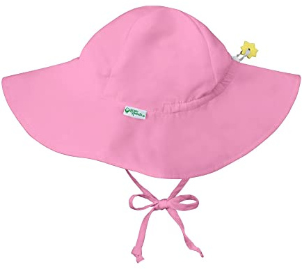 Green Sprouts Baby Brim Sun Protection Hat, Light Pink, 9-18 Months