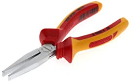 GEDORE VDE Flachzange zum Schneiden/Abisolieren/Crimpen, Mechanik/Elektronik, gezahnt, gerade, gehärtet, VDE 8120-160 H