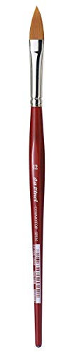 da Vinci Watercolor Series 5584 CosmoTop Spin Pinsel, spitz, oval, synthetisch, mit rotem Griff, Größe 12 (5584-12)