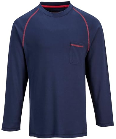 Portwest Bizflame FR Crew Neck, Size: XL, Colour: Navy, FR01NARXL