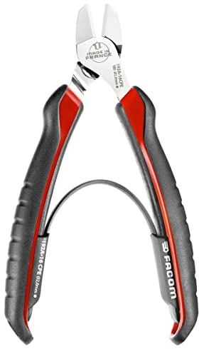 FACOM High Performance Diagonal Cutting Plier, Red and Black, 160mm (Type 1)