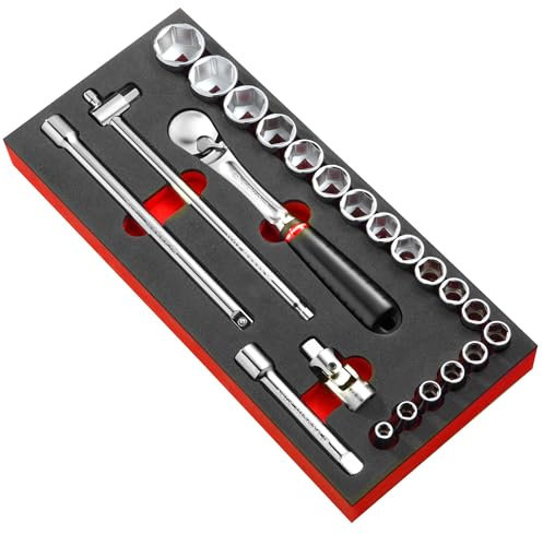 FACOM MODM.S161-212U Module Mousse douilles 12 Pans, Gris, 1/2