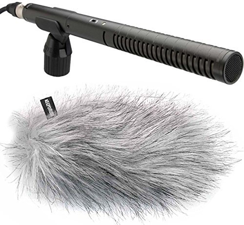 Rode NTG-2 Directional Microphone NTG2 + Keepdrum WS-WH Fur Wind Shield