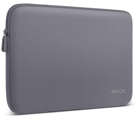 Arvok 11 11,6 12 neoprenfodral för bärbar dator väska väska för Chromebook Ultrabook Netbook surfplatta (grå)