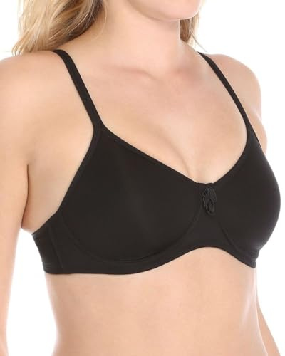 Amoena Lara Seamless Molded Cup Wire-Free Brasier Lara Senza Cuciture, Modellato da Donna (Confezione da 1), Nero, 36D