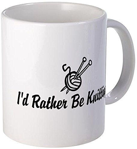 CafePress Funny Knitting Mug 11 oz (325 ml) Ceramic Coffee Mug
