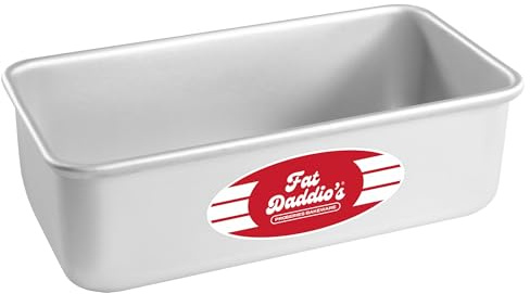 Fat Daddio's BP-5640 Anodized Aluminum Bread Loaf Pan, 5.5 x 3.125 x 2.375 Inch