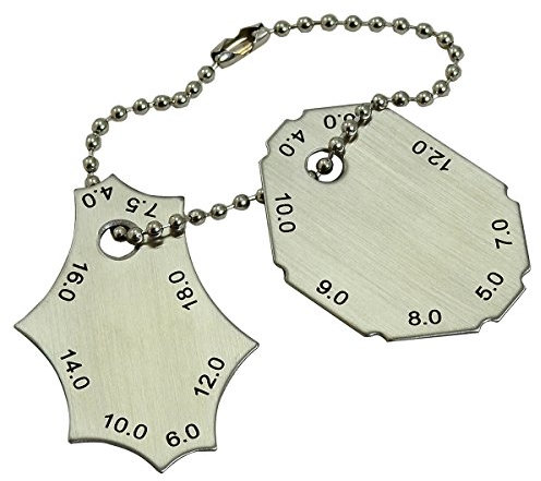 RIVERWELD Two-piece fillet weld gauge set Depth gauges Welding Inspection Measurement Test Ulnar