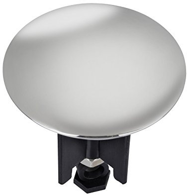 WENKO 21558100 Waschbeckenstöpsel Pluggy XL Chrom Abfluss-Stopfen für alle handelsüblichen Abflüsse, Plastik, Mehrfarbig, 6,2 x 6,2 x 6,6 cm