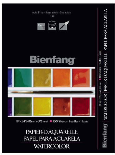 Bienfang Watercolor Paper, 18-x-24-Inch