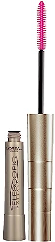 L’Oreal Paris Makeup Original Telescopic Mascara, Separating Mascara Volume and Length Formula, Washable, Black, 0.27 Fl Oz., 1 Count